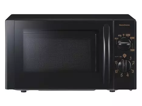 Микроволновая печь Koizumi Single Function 17L с поворотным столом Восточная Япония Living Alone Простота в эксплуатации Тип циферблата Крупный шрифт Черный [только 50 Гц] KRD-1701/K5 чёрный