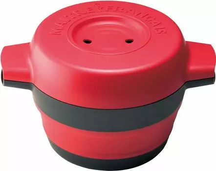 Микроволновая печь Maitre Francais Easy Recipe Red Deli Cassette 3-в-1 Готовка, приготовление на пару, томление, в комплекте, 857-RD красный