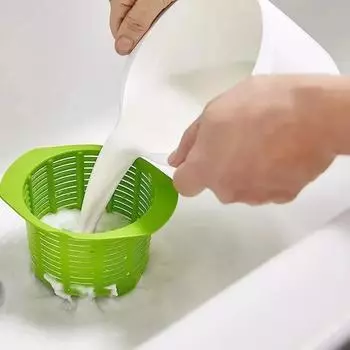 Микроволновая печь Силиконовая сыроварка DIY Машина для приготовления свежего сыра Фильтр для слива сыворотки с сыром Рецепт кухонных гаджетов