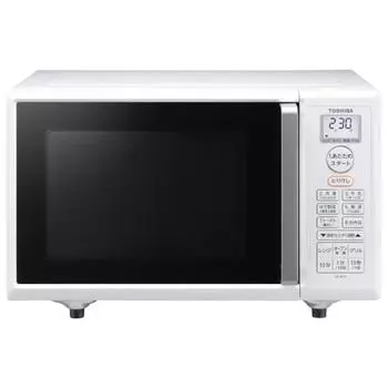 Микроволновая печь TOSHIBA для одноместного проживания 16 л с плоским столом и функцией тостов, белая ER-W16(W)