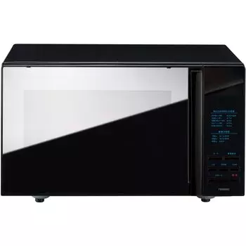 Микроволновая печь Twin Bird с плоским столом, одна функция, 20 л, 600 Вт, зеркальный дизайн, легко моется, черный цвет DR-4259B