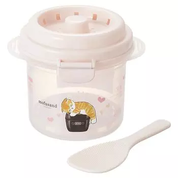 Микроволновая рисоварка Skater, рисоварка на 1 чашку с крылом для сушки Mofusand 640 мл, сделано в Японии UDG1-A