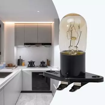 Лампочка для микроволновых печей 250 В 5,6 X 2,1 см черная и прозрачная высокого качества