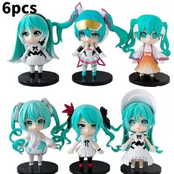 Miku Action Hatsune Figure Cartoon Model Toy Decoration Children Ornament Gifts