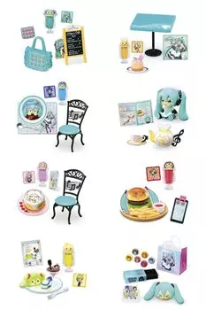 Miku Cafe 1BOX В115 x Ш70 x Г60 мм Изготовлен из ПВХ-пластика [серия Hatsune] Прибл. размеры Мику.