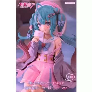 Miku Sailor Suit Figure Noodle Stopper Figure Sailor Suit Gray Official Hatsune*Miku Ver.