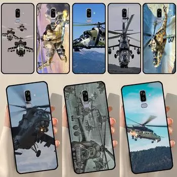 Mil Mi 24 Hind Вертолет для Samsung J3 J5 J7 J510 J310 J330 J710 J730 J1 A3 A5 2016 2017 J4 J6 Plus J8 2018 чехол J4 2018 - J400