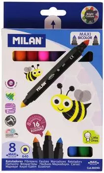 MILAN маркер ручка Fiber Pen Maxi двухцветная 80090