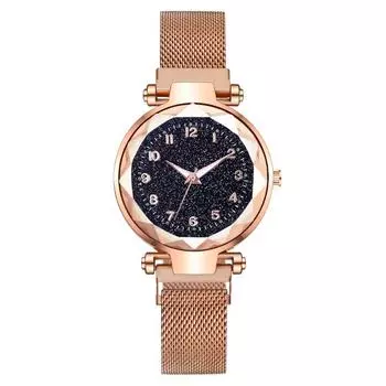 Милан ремешок мода магнит цифровая звезда женские часы женские интернет знаменитости ленивые часы красный