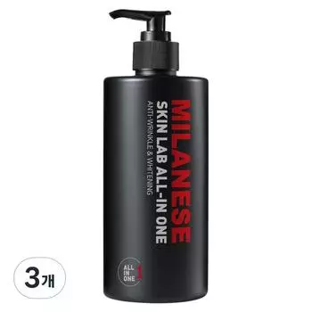 Milanese Skin Lab Mens All-in-One Skin Care, большая емкость, 500 мл, 3 предмета, лучшая мужская косметика Кореи