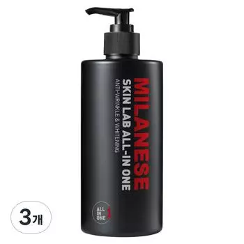Milanese Skin Lab Мужской комплексный уход за кожей, большой объем, 500 мл, 3 шт.