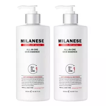 Milanese все в одном мужская косметика 1+1 / 500 мл + 500 мл / отбеливание + разглаживание морщин, 500 мл, 2 шт.