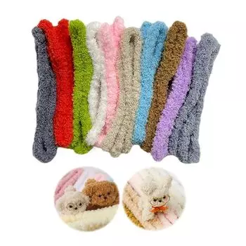 MILANQW mold doll craft mall 10 цветов микс (10 кусочков) Коралловый флис шерсть украшения ручной работы набор формовочная работа торговый центр DIY ремесла стальная проволока искусство быть согнутым