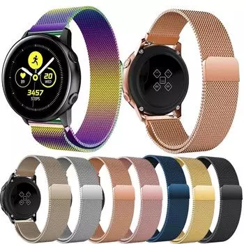 Миланский ремешок 20 мм для Samsung Galaxy Watch Active Smart Watch, сменный ремешок для часов для Samsung Galaxy Watch 42 мм/Gear S2 Sport