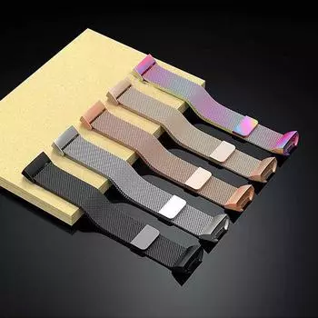 Миланский ремешок для Fitbit Charge 3 4, сменный ремешок для умных часов, аксессуары Fitbit Charge 3/4 -Large серебряный