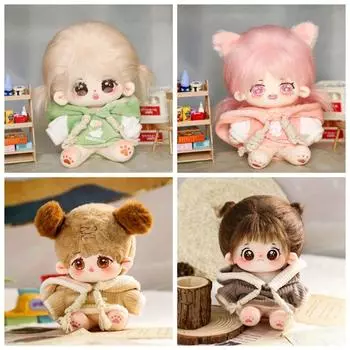 Милая 20 см хлопковая кукольная одежда высокое качество толстовка с капюшоном 2024 платье 11