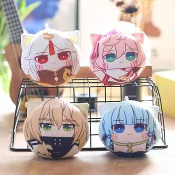 Милая 2D маленькая кукла-шар кулон плюшевая игрушка кукла мультфильм сумка подвесной брелок 11 cm