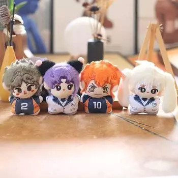 Милая 2D синяя тюрьма маленькая подвеска плюшевая игрушка кукла волейбол подростковая сумка подвесной брелок 12 cm