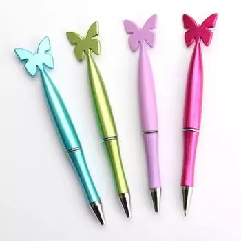 Милая бабочка пластиковая ручка мультяшная ручка с подписью рекламный подарок шариковая ручка студент 05
