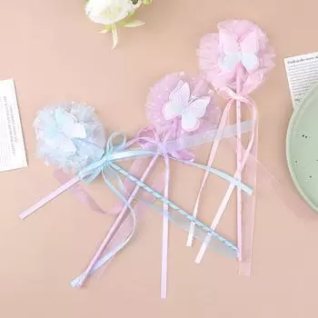 Милая бабочка волшебная палочка фея палочка принцесса косплей реквизит палочка для девочек день рождения Хэллоуин вечеринка принадлежности фиолетовый