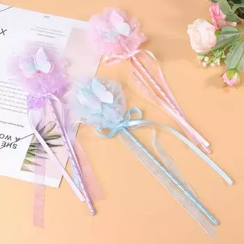 Милая бабочка волшебная палочка фея палочка принцесса косплей реквизит палочка для девочек день рождения Хэллоуин вечеринка принадлежности