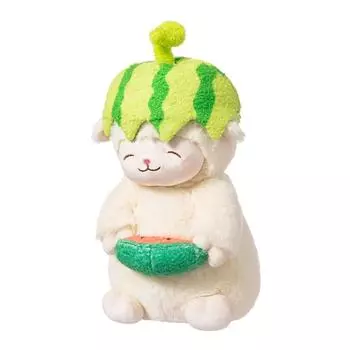 Милая белая овечка Лам держит мягкую плюшевую игрушку-обнимашку, стоящая фигурка ягненка, подарок на день рождения для девочки, Рождество красный