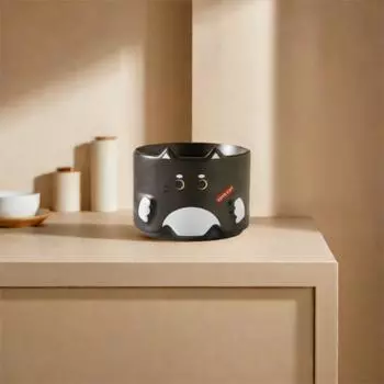 Милая чашка для воды, мультяшная чашка для чая, чашка для питья, чашка с изображением кота, молоко чёрный