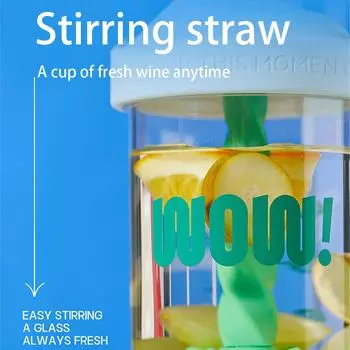 Милая чашка, легко моющаяся, герметичная чашка, легко моющаяся, герметичная, фитнес, устойчивая к высоким температурам, портативная чашка 580ml чёрный