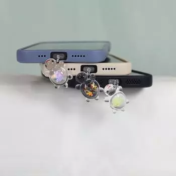 Милая черепаха случайный цвет телефон пылезащитная заглушка кулон телефон аксессуары кулон для IPhone Type-C порт пылезащитная заглушка слабый фосфоресцирующий