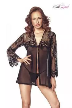 Милая черная кружевная куколка - Anas S/M чёрный