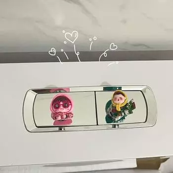 Милая деревенская девушка Кнопки для туалета Кнопки для разговора Кнопка для бачка унитаза Кнопка для смыва унитаза Ручка-толкатель Помощник