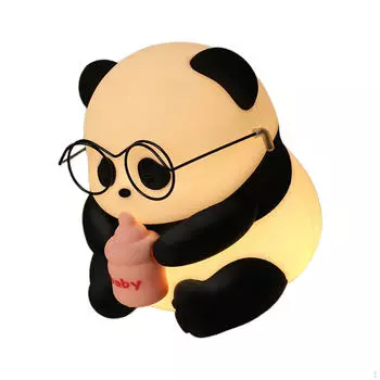 Милая детская лампа в виде панды, мультяшный столик с USB-прикроватной тумбочкой для прогулок ночью, спальня