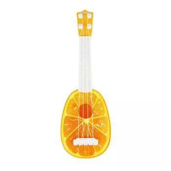 Милая детская мини-гитара игрушка имитация фруктов укулеле играет музыкальный инструмент подарок