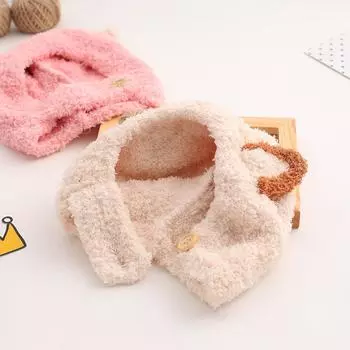 Милая детская шапка осень-зима кроличьи ушки мягкая плюшевая теплая шапка детские шапки однотонные ушанки шапка-чепчик розовый