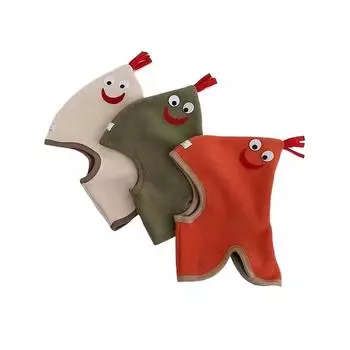 Милая детская шапка с изображением петуха из мультфильма, осенне-зимняя детская защитная шапка-шарф, интегрированная шапка, забавная теплая уличная шапка с капюшоном, подарки