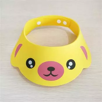 Милая детская шапочка для душа, регулируемая детская шапочка для защиты ушей для маленьких девочек и мальчиков, детская шапочка для мытья волос, крышка для головы