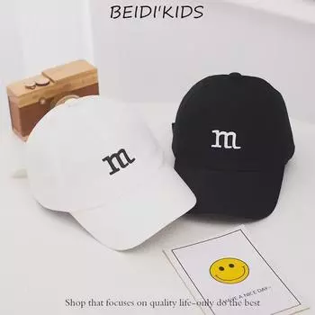 Милая детская шляпа от солнца с рисунком INS - летняя бейсболка с защитой от ультрафиолета T410 Hat circumference 48-50CM чёрный