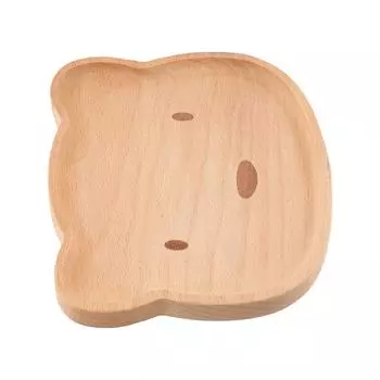 Милая детская тарелка для риса с рисунком животных, деревянная посуда, многоцелевой поднос для ужина с героями мультфильмов style 2