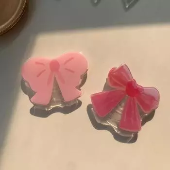 Милая девушка бант подушка безопасности подставка для iPhone Android мобильные телефоны настольный просмотр ленивый кронштейн телефон чехол украшение