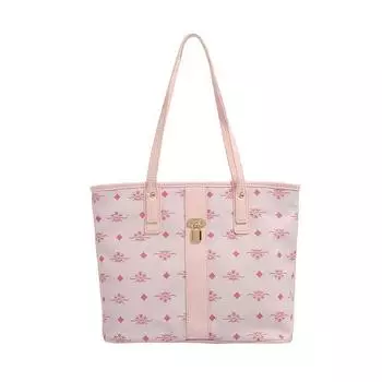 Милая девушка розовая большая вместительная сумка-тоут нишевая модная универсальная сумка через плечо для поездок на работу