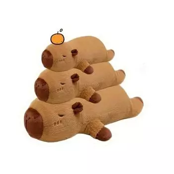 Милая длинная полосатая подушка серии Carpybara, спящий артефакт, плюшевая кукла с куклой-дельфином в стиле вечеринки 40cm