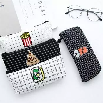 Милая еда по контракту, сумка-карандаш, холщовый пенал для монет, канцелярские принадлежности Cola