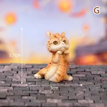 Милая фигурка мини-дракона 2023 года, украшение на год дракона, микроландшафтное украшение, миниатюрная игрушка для кукольного домика