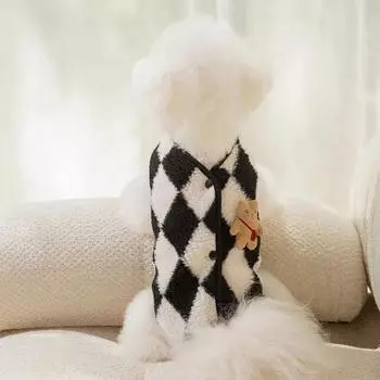 Милая флисовая одежда для собак, зимнее теплое пальто для щенков маленьких собак, толстовка, жилет, куртка для французского бульдога, чихуахуа S коричневый