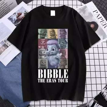 Милая футболка Bibble The Eras Tour для мужчин и женщин, эстетичные высококачественные футболки, летние футболки большого размера с коротким рукавом, уличная одежда 4XL