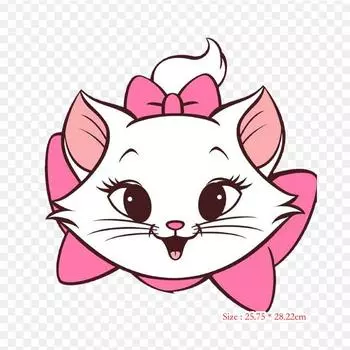 Милая голова кошки, рисунок кота, термопереносная печать, виниловые нашивки, наклейки для одежды, аппликации «сделай сам», моющиеся нашивки