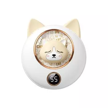 Милая грелка для рук в виде питомца с изображением мультфильма, зарядка через USB, мини-грелка для рук для девочек, портативная грелка, подарок Идеальный подарок на Рождество розовый