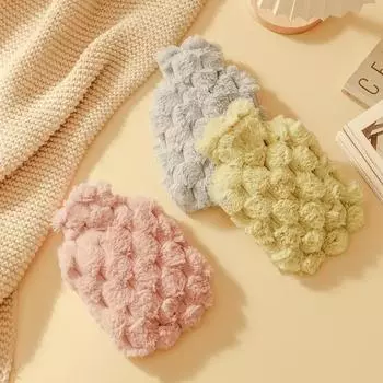 Милая грелка в форме ананаса с имитацией кроличьей шерсти, плюшевая грелка для детей и женщин, зимняя грелка для рук и живота, бутылки для наполнения водой