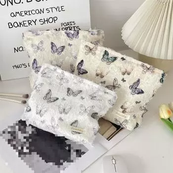 Милая холщовая косметичка, сумка для хранения вещей, дорожная многофункциональная сумка для хранения, косметичка, чехол для инструментов, большой пенал