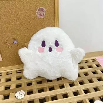 Милая холщовая сумка с рисунком призрака, плюшевая сумка, повседневная универсальная сумка-мессенджер, сумки на плечо, женская сумка-кошелек